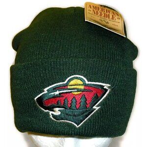 Minnesota Wild Mens American Needle Cuff Green Beanie Winter Hat Cap New Tags